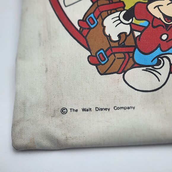 Walt Disney Vintage Small World Library Mickey Mouse Tote Bag - Picture 4 of 6
